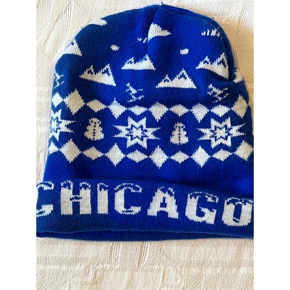 Chicago Blue Acrylic Knit Cap